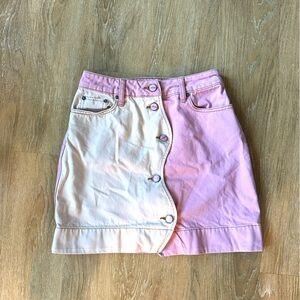 Ganni Two-Toned Denim Skirt Size 36